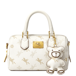 NU纽芝兰飞马波士顿包包女式2025新款手提圆筒包通勤单肩斜挎小包