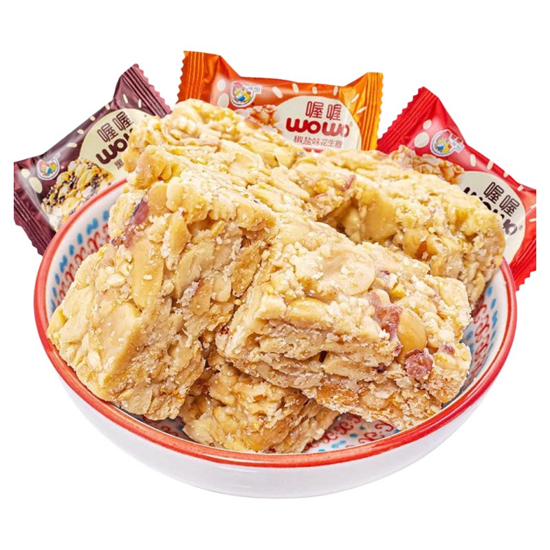 酥脆不粘牙喔喔原味花生糖