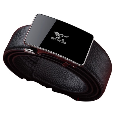 七匹狼男款内扣皮带内穿式自动扣