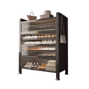 钢制鞋柜家用落地多层大容量收纳鞋架防尘入户玄关柜大容量置物柜