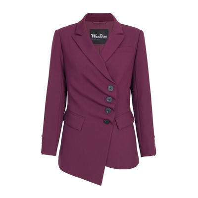 婉甸2025年秋季新品外套中长款星黛露V领职业装西装1243Q07DM4