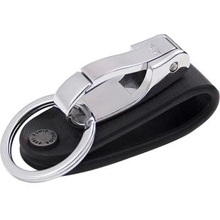 博友皮带钥匙扣男士腰挂高档腰带锁匙扣匙钥扣挂钩真皮裤带牛