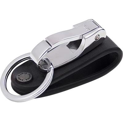 博友皮带钥匙扣男士腰挂高档腰带锁匙扣匙钥扣挂钩真皮裤带牛