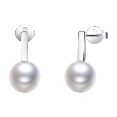 谢瑞麟真多麻系列K金珍珠耳钉