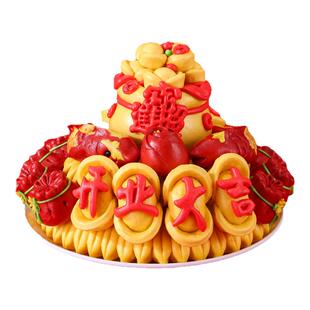 青岛崂山王哥庄大馒头开业礼物乔迁祝贺供奉馒头传统花馍新居礼品