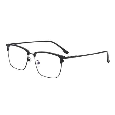 丹阳眼镜斯文纯钛眉线半框