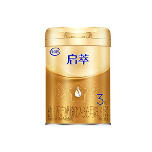 飞鹤启萃3段较大婴儿配方奶粉听装260g*1罐【顶量SN-2DHA】