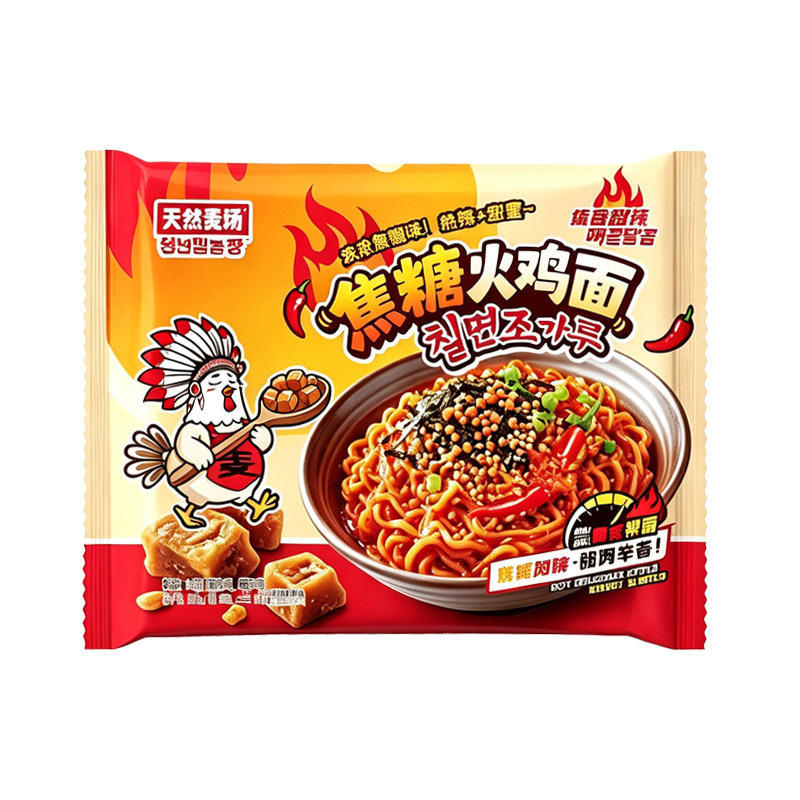 天然麦场焦糖火鸡面奶油泡面拌面