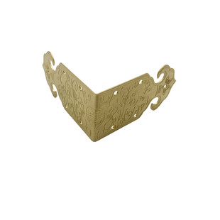 仿古铜包角首饰盒算盘画框铜边角樟木箱桌子包边黄铜直角两面护角