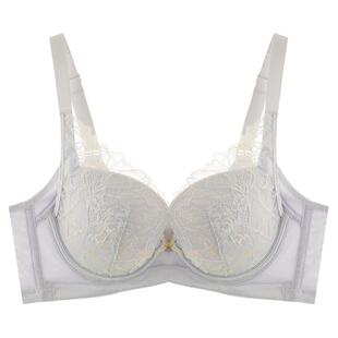 奥维丝丽内衣女小胸聚拢中厚提拉上托调整型收副乳蕾丝女士文胸