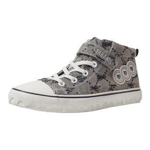 泰兰尼斯kids男童板鞋秋冬高帮帆布鞋女滑板鞋学生时尚中大童鞋子