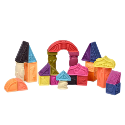 比乐btoys罗马软胶积木婴儿早教