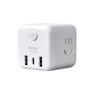 欧普插座usb充电魔方插排插线板接线板多功能家用转换器C口快充