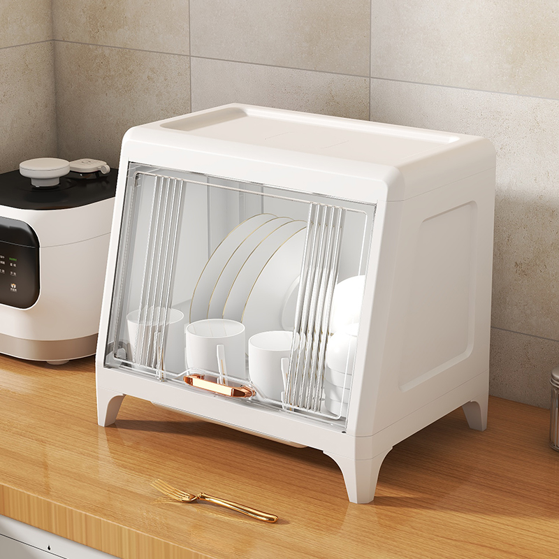 置物架厨房家用沥水架多功能储物柜台面碗碟收纳盒多层碗盘筷橱柜