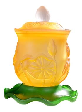 圣水杯观音摆件仿琉璃