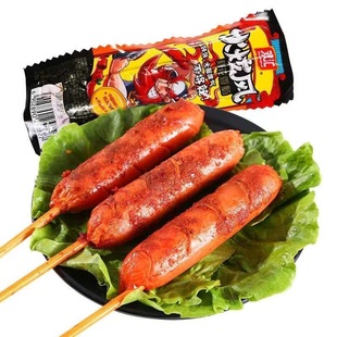 双汇火炫风45g袋装刻花香肠火腿肠即食香辣脆骨烤肠学生宿舍零食