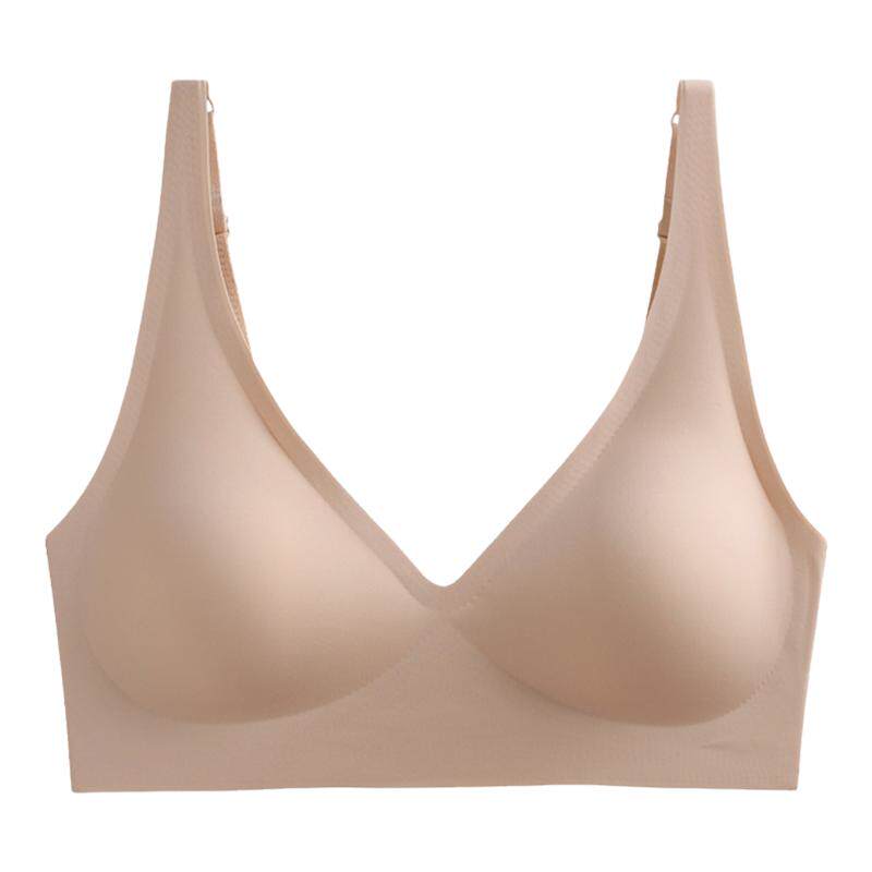 性感无痕内衣女小胸聚拢无钢圈运动文胸收副乳一片式夏季薄款美背