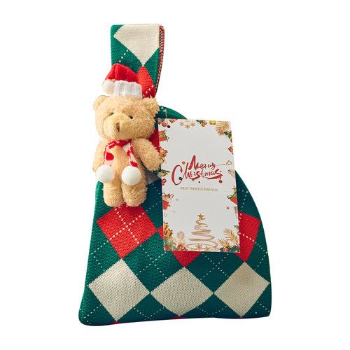 圣诞节礼品袋苹果包装袋小礼物包装盒创意实用手腕包平安夜礼盒