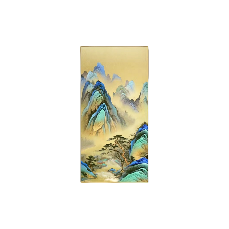 新中式山水风景客厅背景墙装饰画
