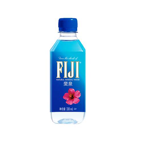 斐济原装进口FIJI/斐泉天然矿泉水330ml*24瓶整箱fijiwater饮用水