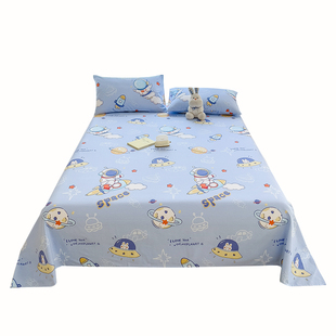 卡通秋冬床单单件纯棉100全棉被单枕套三件套学生宿舍床垫单人床