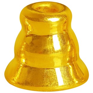 黄金藏式亮面佛塔佛头三通金塔帽文玩3D硬金手串链配饰足金999珠