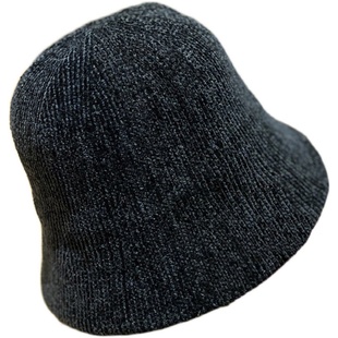 韩版雪尼尔日系显脸小众水桶渔夫帽子女网红款时尚百搭秋冬盆帽潮