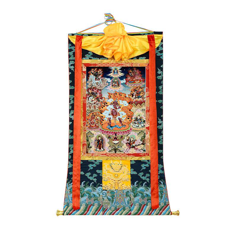藏村玄关装饰挂画矿物颜料唐卡