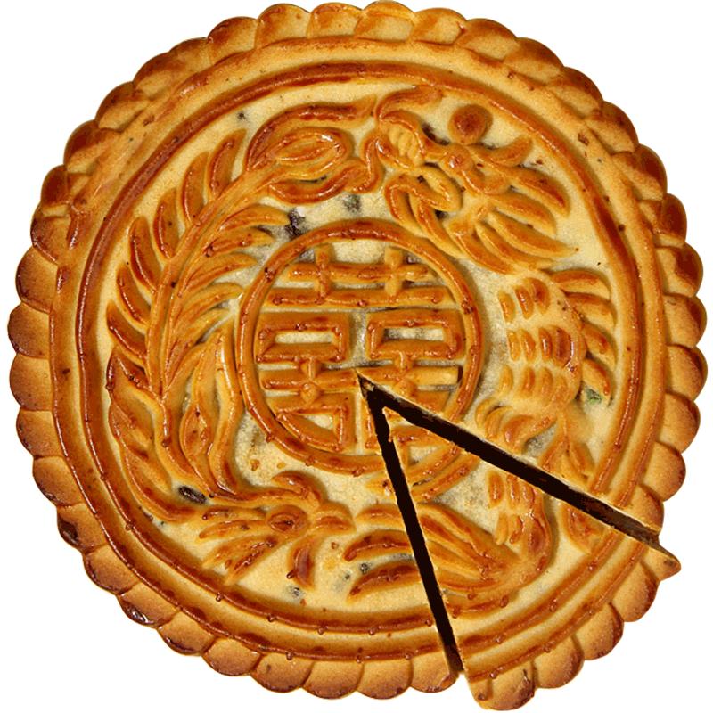 河南大月饼五仁手工鑫威龙浆皮