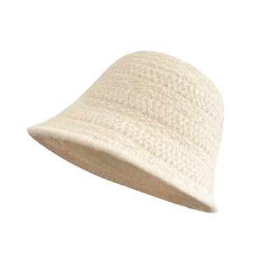 毛绒针织渔夫帽大头围素颜遮脸