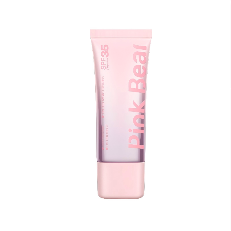 pinkbear皮可熊有色面霜物理防晒隔离霜素颜霜粉底液抗氧礼物滋润