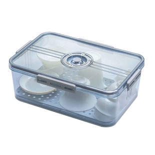 茶具收纳盒透明带盖防尘功夫茶杯茶壶杯子家用大号茶桌置物储物盒