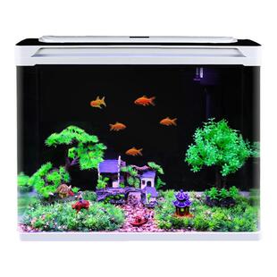 初迪玻璃金鱼缸过滤制氧一体机客厅小型家用懒人免换水生态自循环