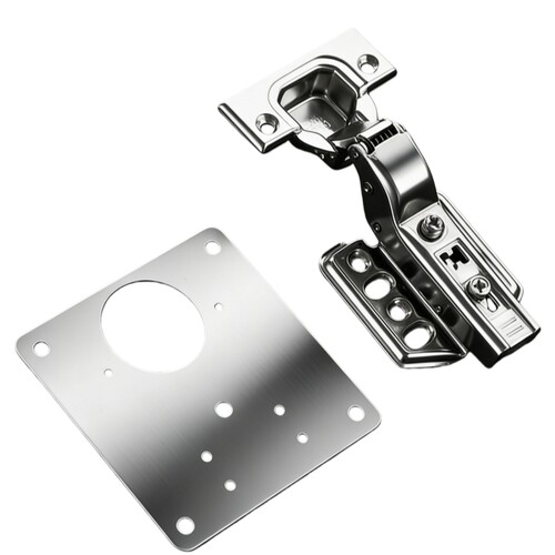 柜门合页修复板固定片不锈钢铰链板修复神器合页垫板修补片加固板