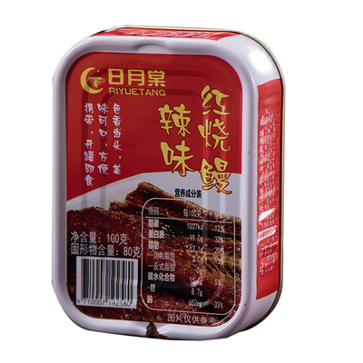 台湾进口日月棠食品罐红烧鳗鱼
