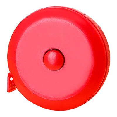 新品圆形可印logo小巧塑料小卷尺 1点5米伸缩型量衣尺软尺皮尺