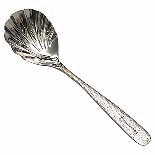 贝壳304不锈钢分餐勺宽柄公用分菜勺大号公勺餐厅自助餐盛菜勺子