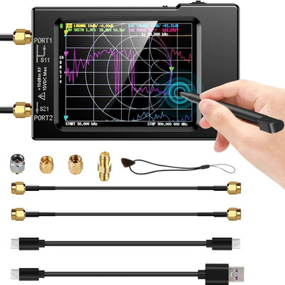 NanoVNA-H 2.8寸失量网络天线分析仪10KHz-1.5GHz