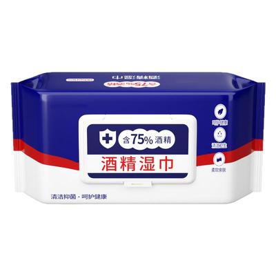 含75度酒精消毒湿巾杀菌用湿纸巾