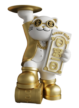 招财猫大号摆件轻奢高档开业礼物