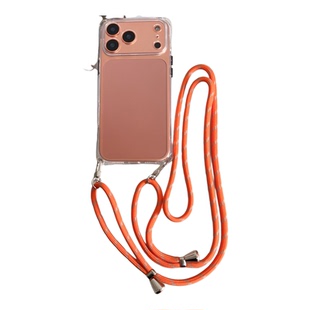 适用iphone17斜挎Air手机壳挂绳17pro苹果13promax四角开孔可调节8p硅胶15pm电话壳套防摔11黑色软xsmax手提