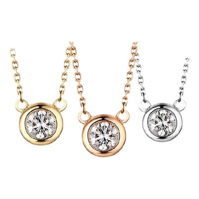 d色水泡泡吊坠米奇单钻项链