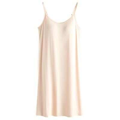 吊带打底裙防透带胸垫旗袍内搭女