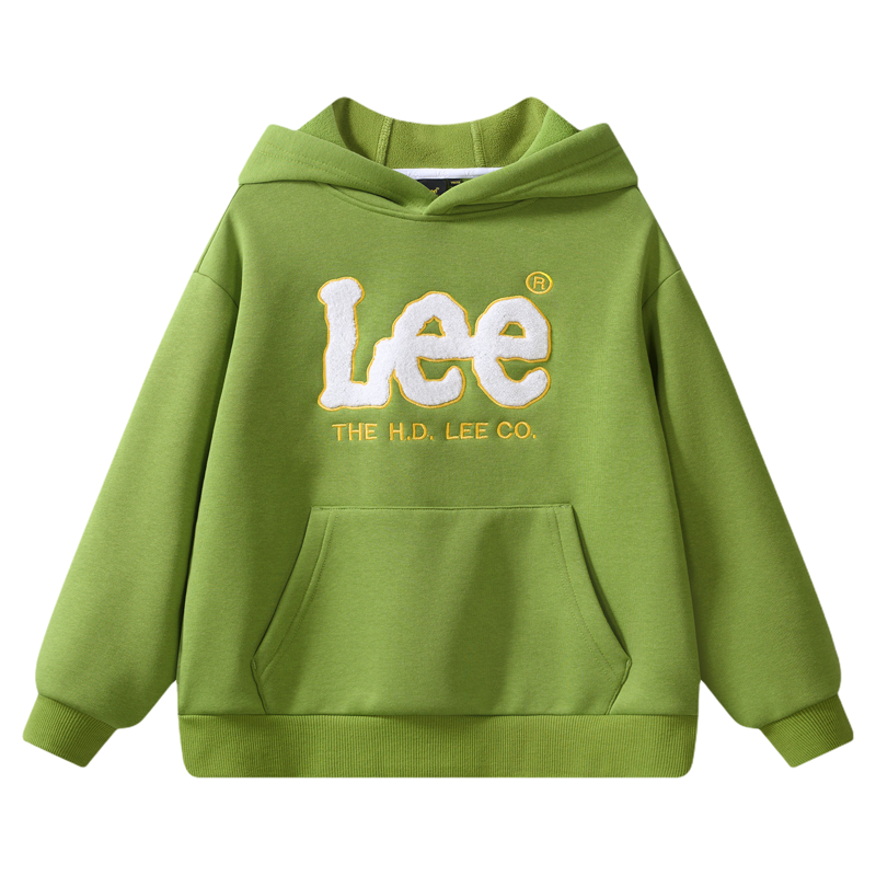 Leekids秋冬连帽加绒卫衣