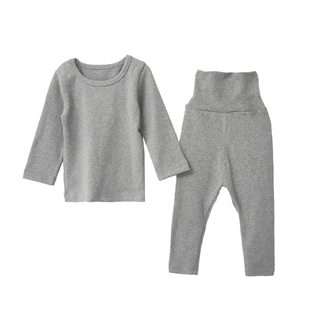 纯棉婴儿睡衣红色春秋打底秋衣分体套装一周岁男女宝宝衣服外出服