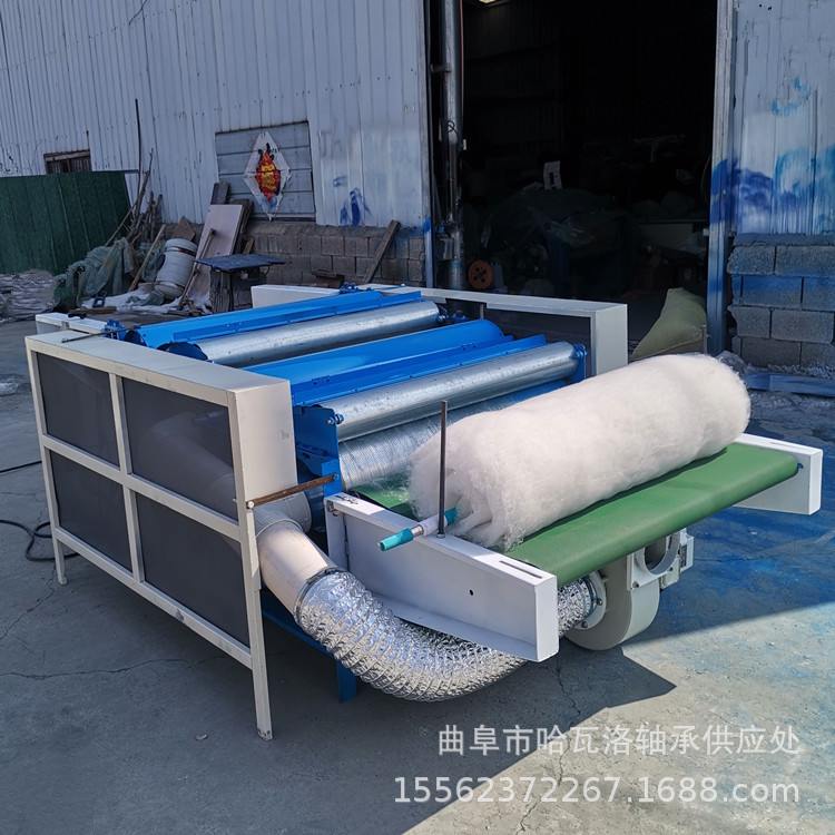 旧被套梳理机器 吸尘式单棍弹花机 潾钰奇棉花梳棉机