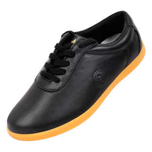 女真皮太极鞋男鞋牛筋底太极拳高端训练鞋专业八段锦练功鞋运动鞋