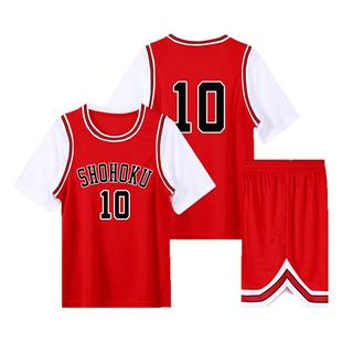 灌篮高手球衣背心短袖t恤篮球服男樱木花道流川枫三井寿湘北球衣