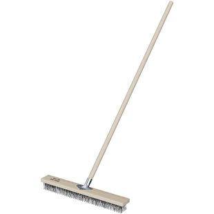 不锈钢钢丝刷刷地刷子硬毛洗地刷长柄刷地面院子地砖去青苔清洗刷