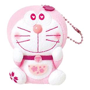 日本正版Doraemon樱花叮当猫哆啦a梦公仔玩偶毛绒包包挂件小挂饰